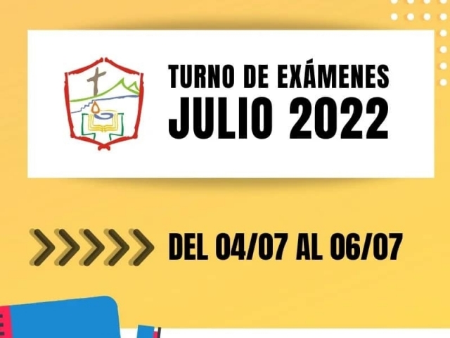 NIVEL SECUNDARIO - Mesas de Examen: Julio 2022